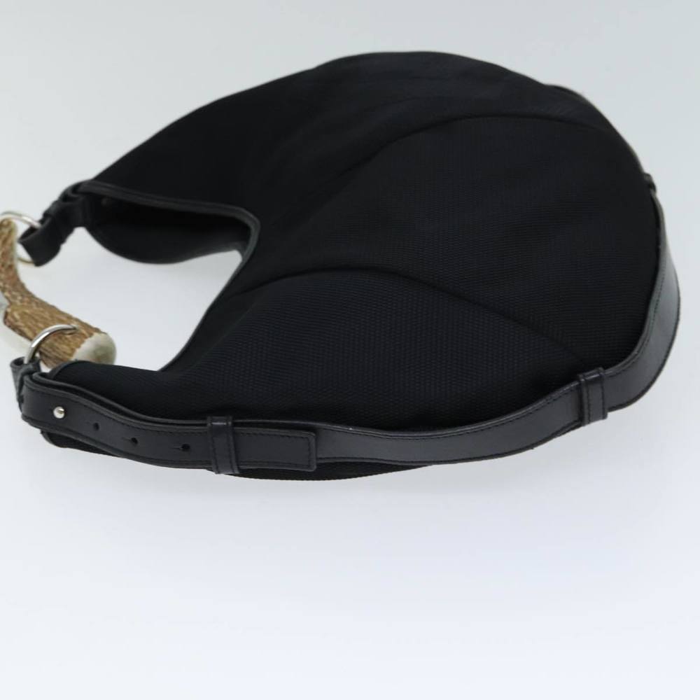 SAINT LAURENT Mombasa Hand Bag Nylon Black Auth yk13359 - Picture 4 of 16
